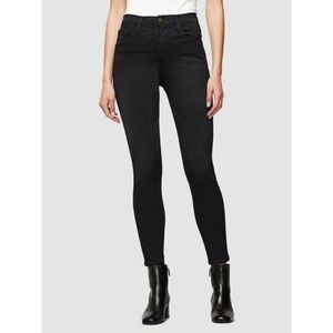Frame denim Ali high rise skinny black jeans